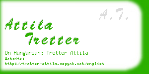 attila tretter business card